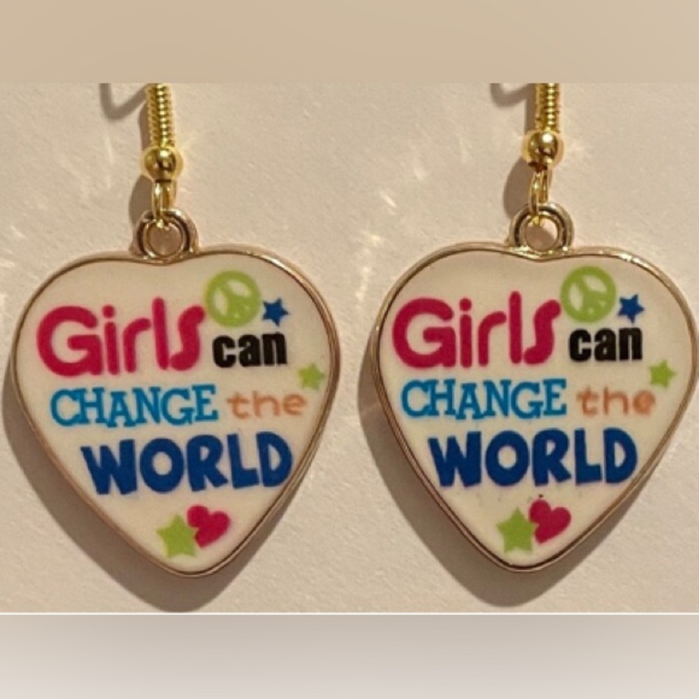 Heart-Shaped Multicolor Earrings